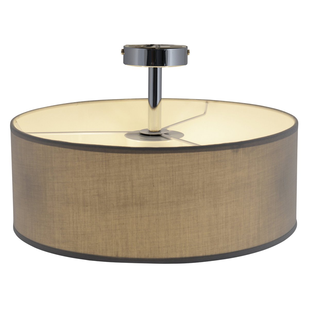 Näve Textielplafondlamp "New York" Grijs 40cm