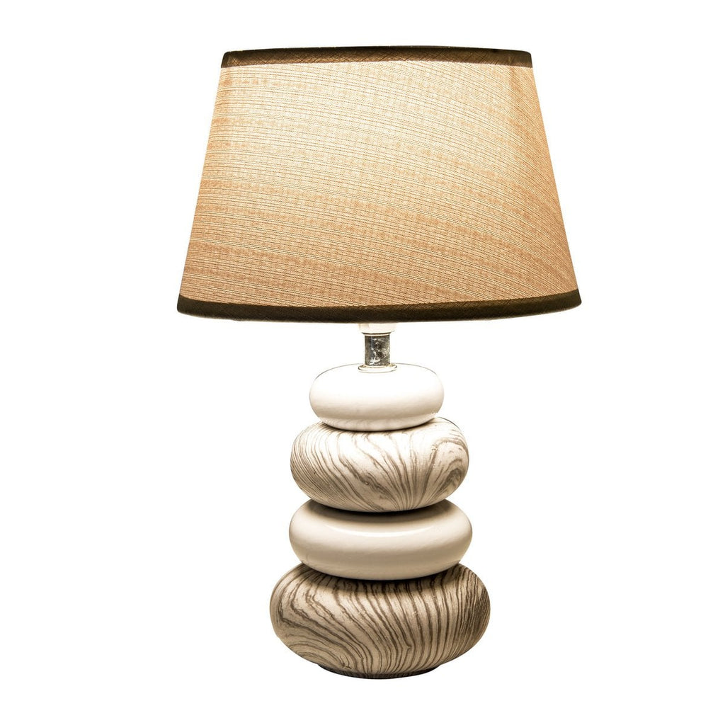 Näve Stoney Keramische Tafellamp - Grijs 31cm