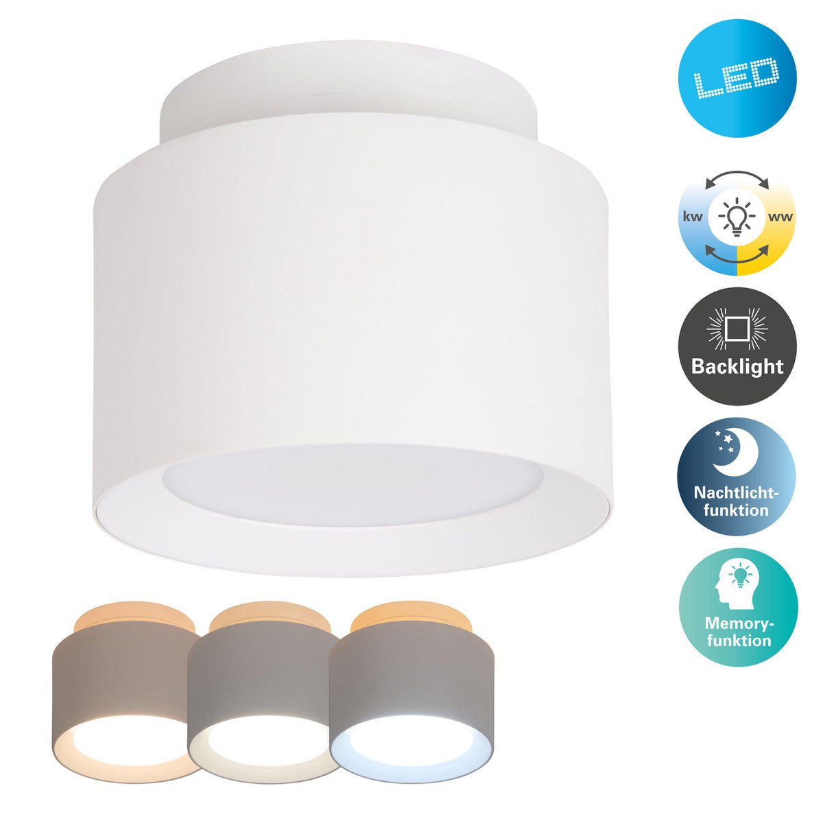 LED Spot Trimes 14cm Witte - Näve