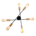 Näve Modo Plafondlamp 6-vlam Zwart 54,5cm
