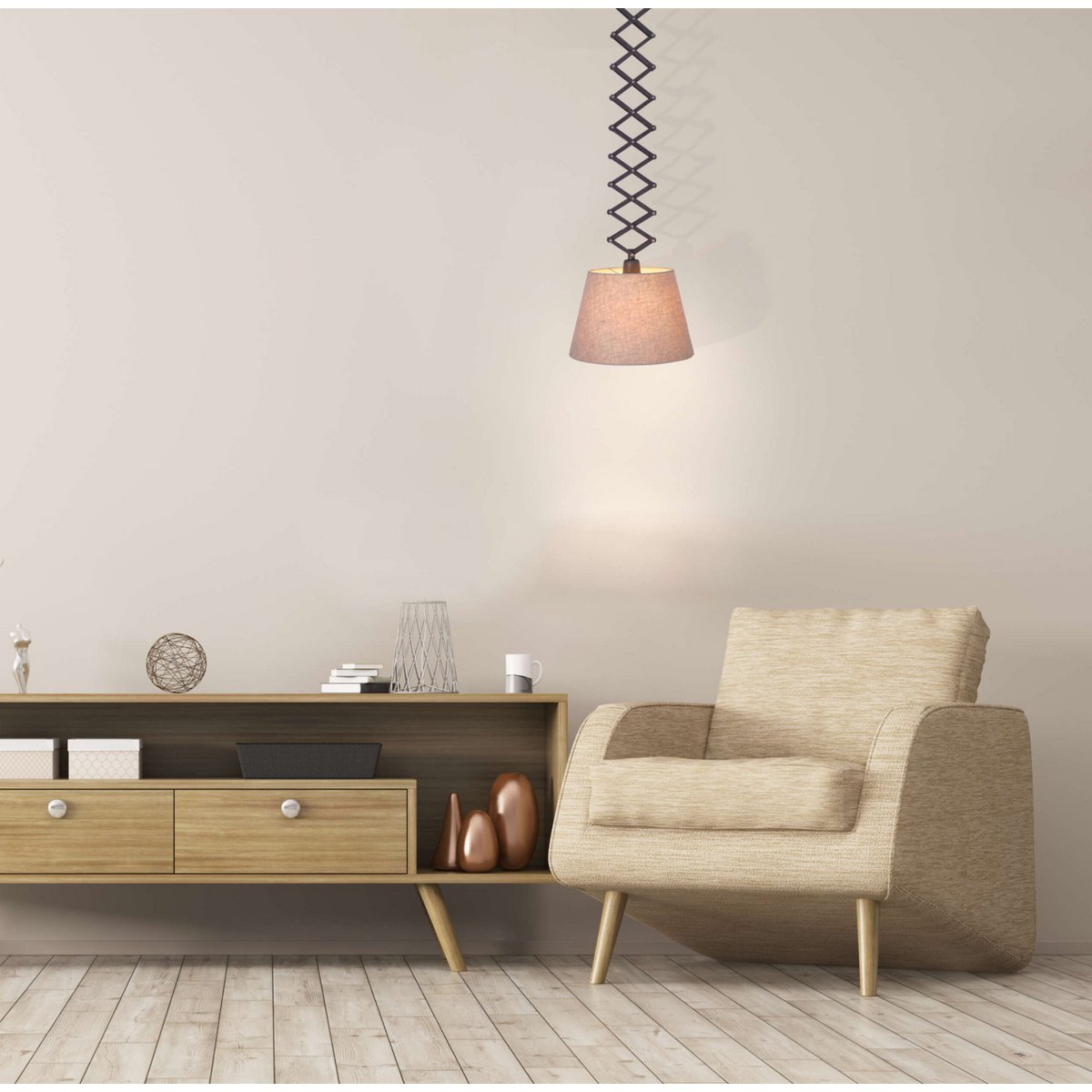 Näve Adrienne Hanglamp 30cm Zwart