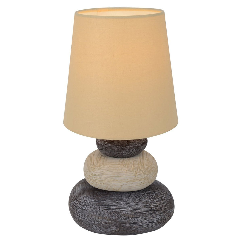 Näve Stoney Keramische Tafellamp - Natuur 31cm