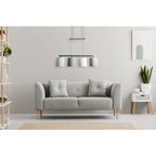 Tilde Hanglamp 4-lichts Grijs-Wit - NEVE Leuchten