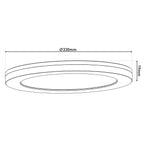 Näve Bonus LED Plafondlamp 33cm Zwart
