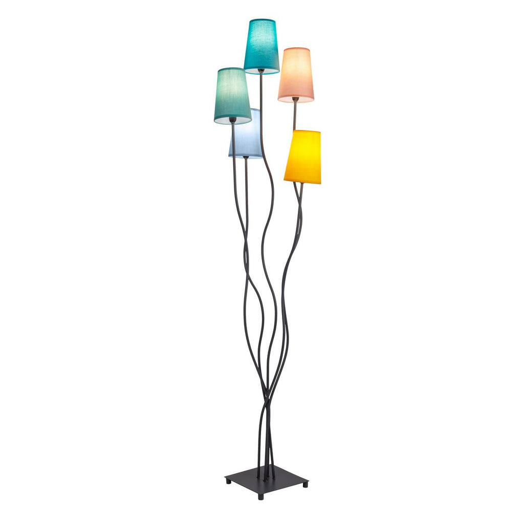 Blauwe Näve Leuchten staande lamp 166cm - Design metalen paraplu's