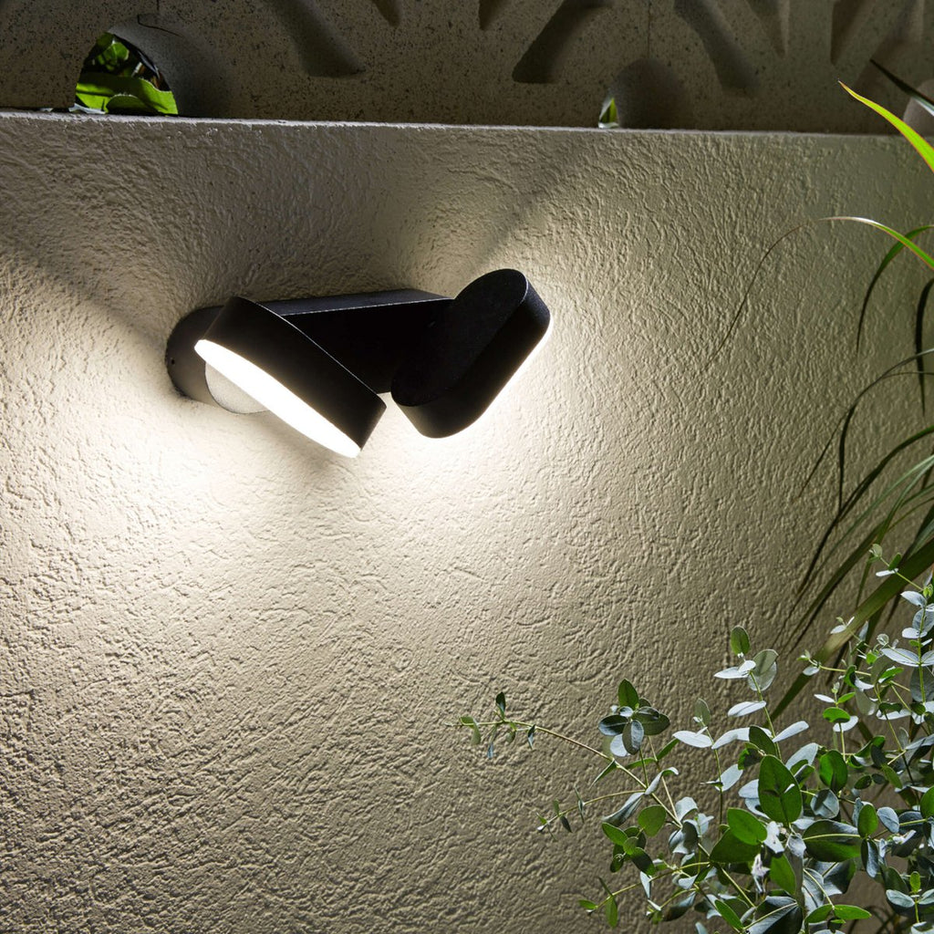 Näve Motus LED Buitenlamp Zwart 23cm