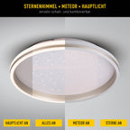 LED Plafondlamp Meteor 47cm Wit