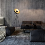 Näve Bernice Staande Lamp - Zwart/Goud 153cm