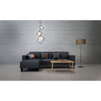Näve Cadre Hanglamp - Zwart/Wit 147cm