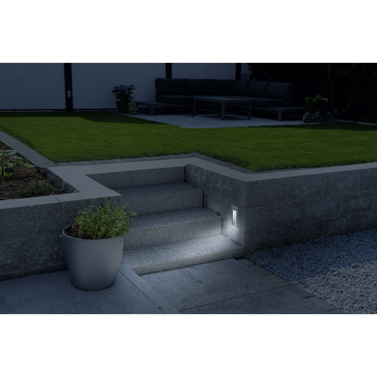 LED Inbouw Buiten Wandlamp Kolari - Näve 17cm