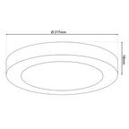 Näve Bonus LED-Plafondlamp Ø21,7cm Wit CCT