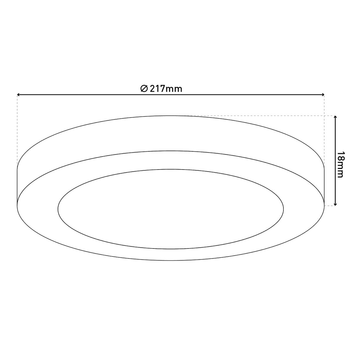 Näve Bonus LED-Plafondlamp Ø21,7cm Wit CCT