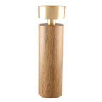 Hout en gouden kandelaar 27 cm