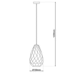 Näve Alison Hanglamp Wit 15cm