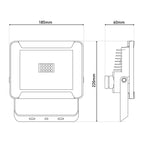 Näve Leuchten LED Spotlight 30W Zwart