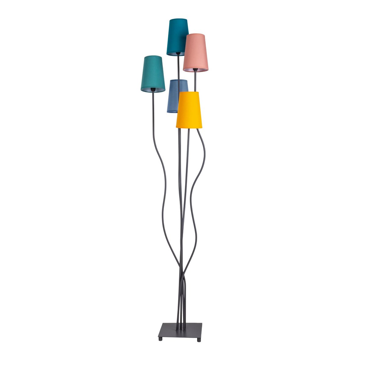 Blauwe Näve Leuchten staande lamp 166cm - Design metalen paraplu's