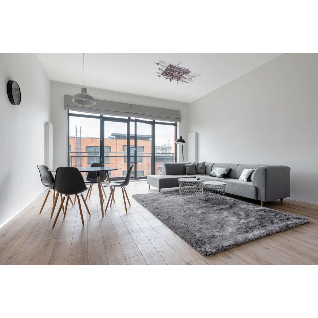 ANCONA LED Plafondlamp - Roestvrijstaal 71x70cm