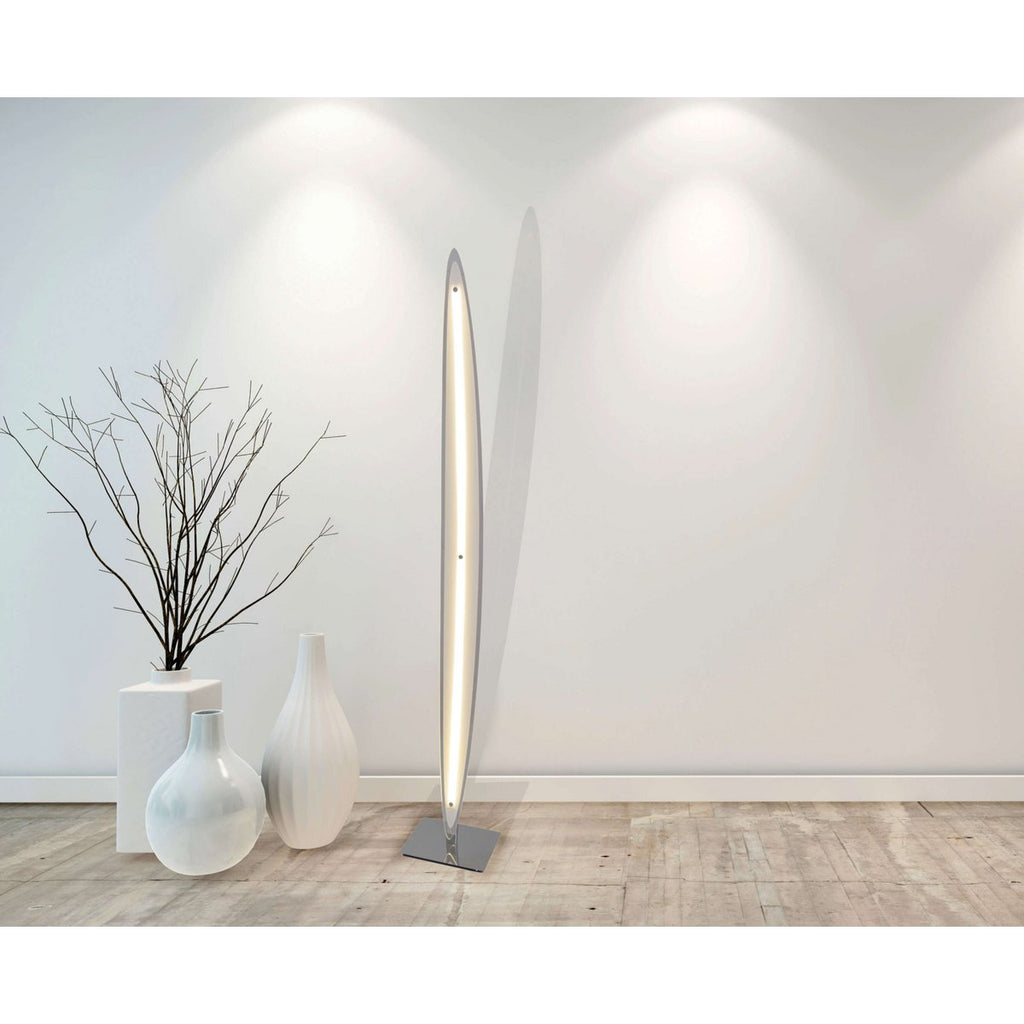 LED-vloerlamp Surf - Beige 131cm