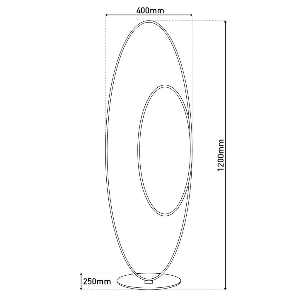 Näve Odrive LED Vloerlamp 120cm Wit