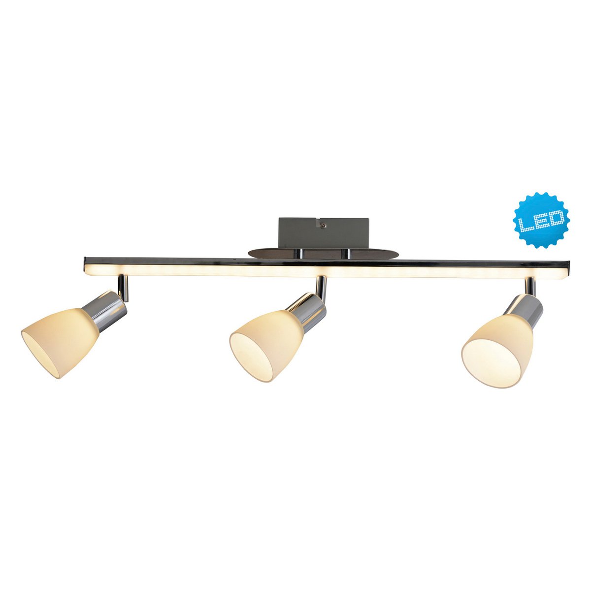Näve Ibiza LED Plafondlicht - Chroom 60,5cm