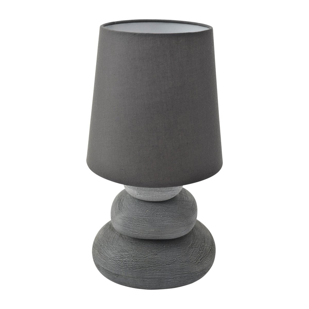 Näve Stoney Keramische Tafellamp Grijs 31cm