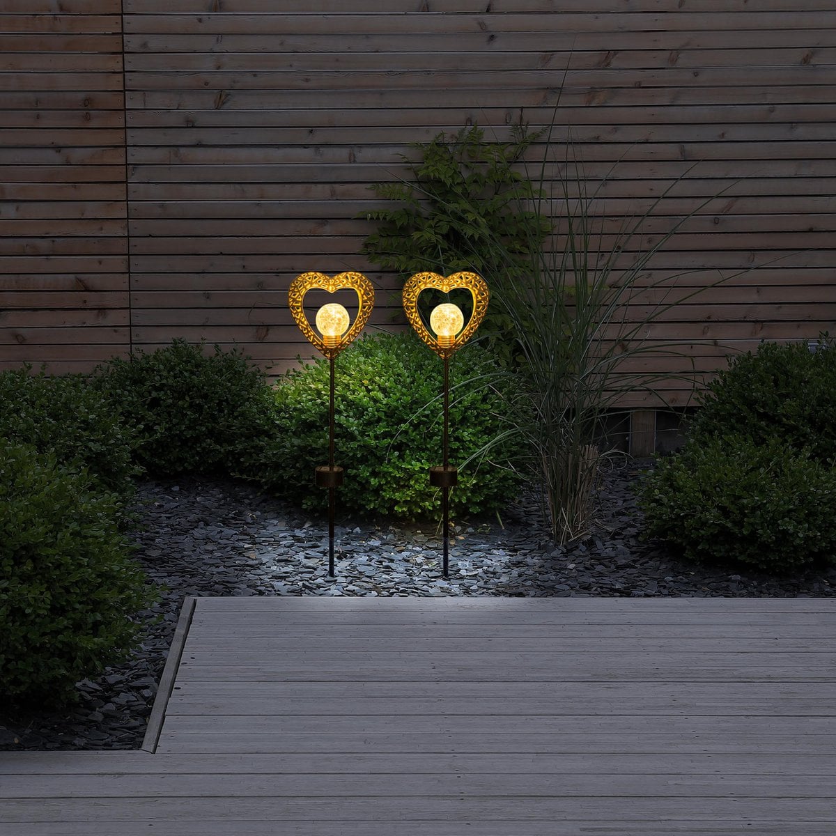 Näve Solar Hartlampen Set 2x 59cm Zwart
