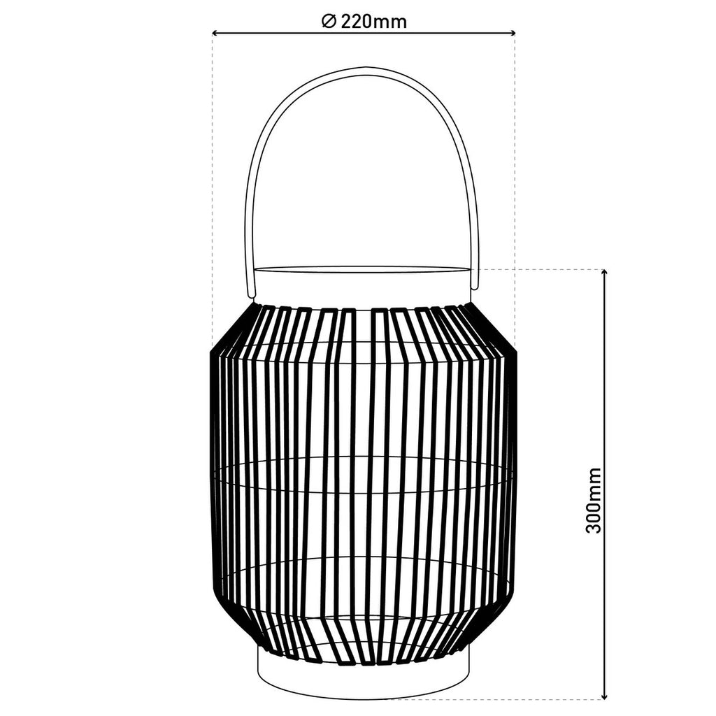 LED Zonnelamp Korbinian - Metaal Natuur 22cm
