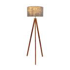 Filco Staande Lamp - Hout 147cm Grijs Bruin