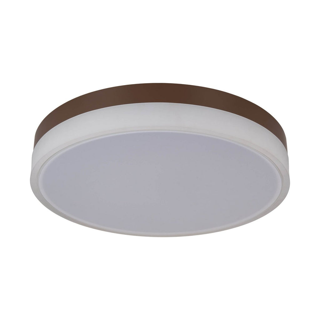 LED-plafondlicht Lola Ø50cm Bruin-Wit Dimmable