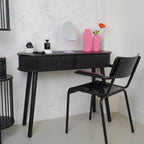 Bijzettafel Zwart MDF 100x33x76cm Opbergmeubel