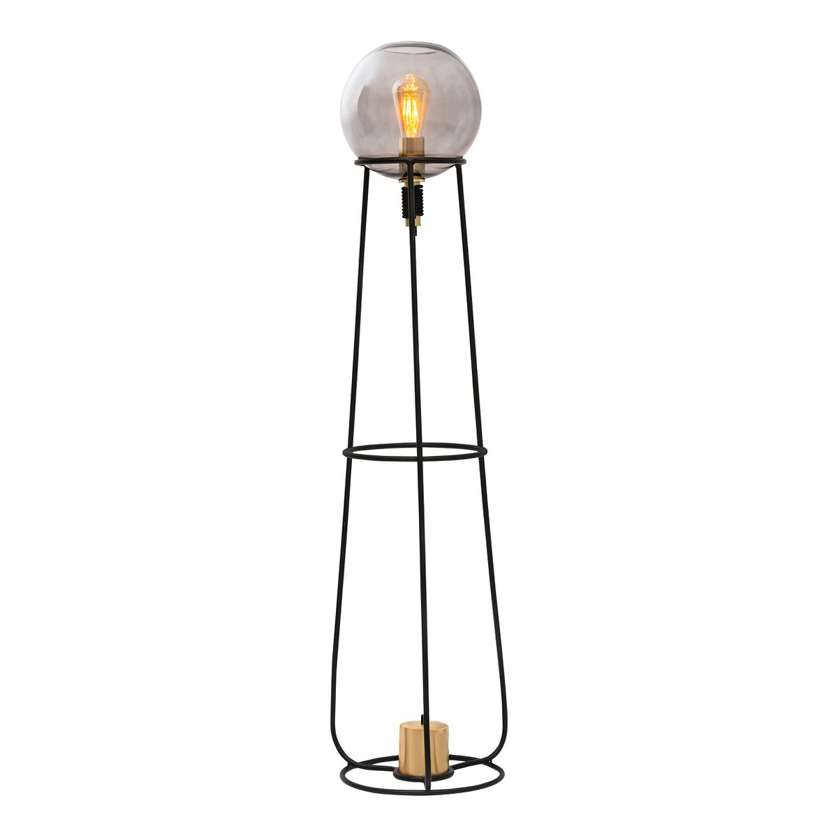 Näve Stelo Vloerlamp - Zwart 128,5cm
