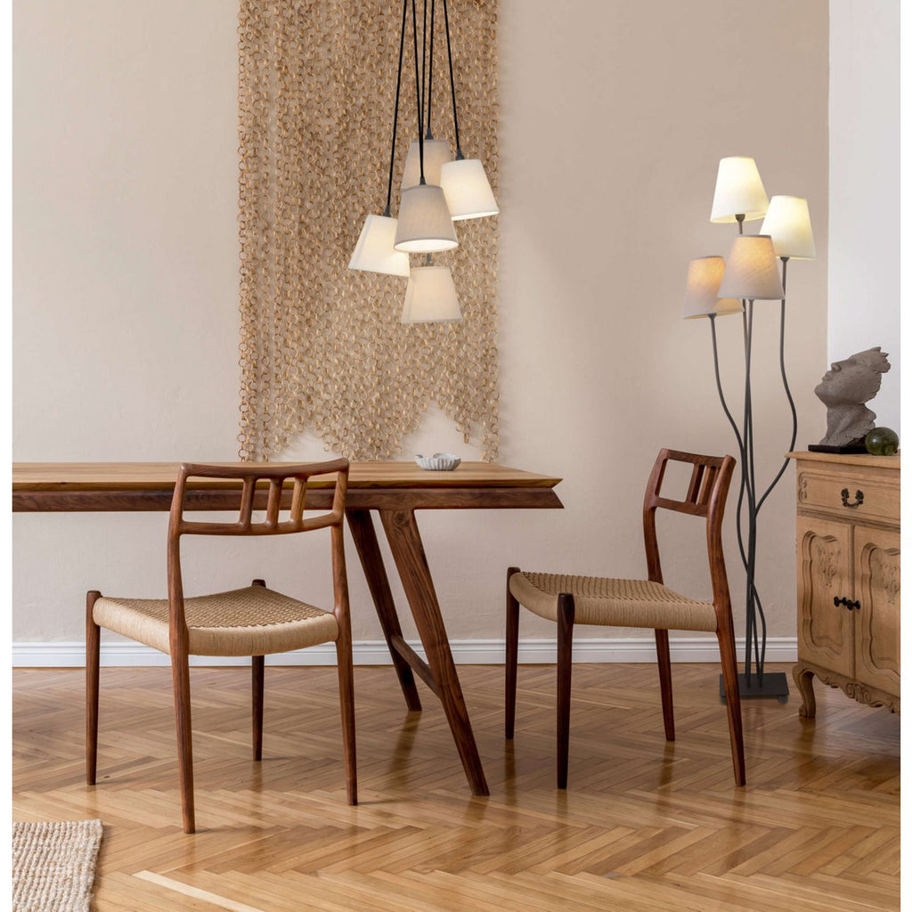 Näve Boho Vloerlamp 4-lamps Beige/Bruin 138cm