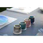 Mini Kaarsenhouders Set 4 Kleuren Glas