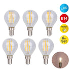 Näve LED-Filamentlamp E14 4W 6-set Helder