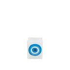 Oogkaarshouder 7x6,5x9cm - transparant blauw glas
