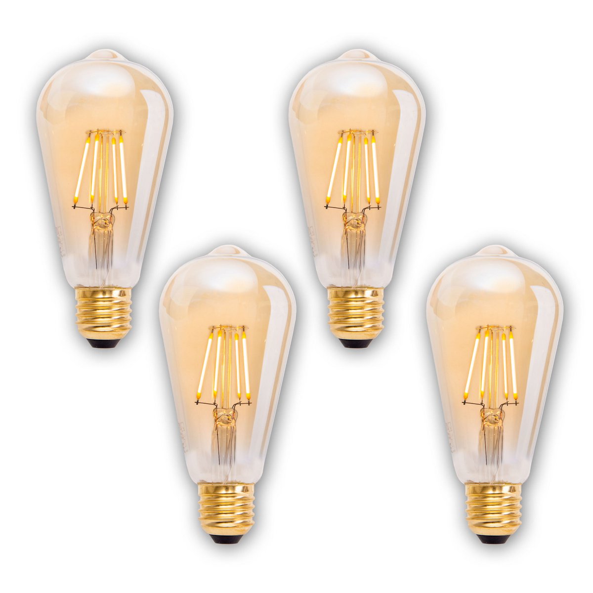 Näve LED-lampen E27 4W Warm Wit 4-Set
