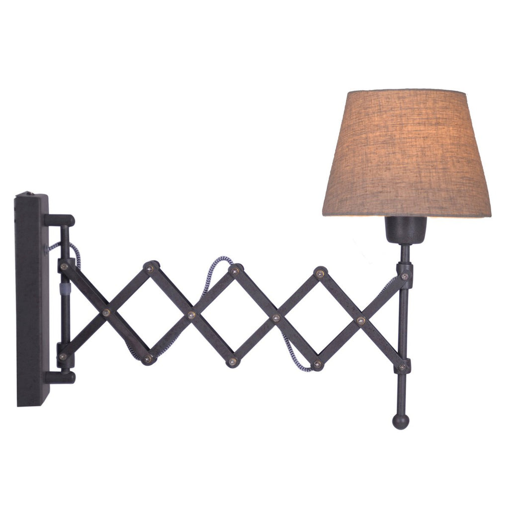 Näve Adrienne Wandlamp Uitrekbaar Bruin