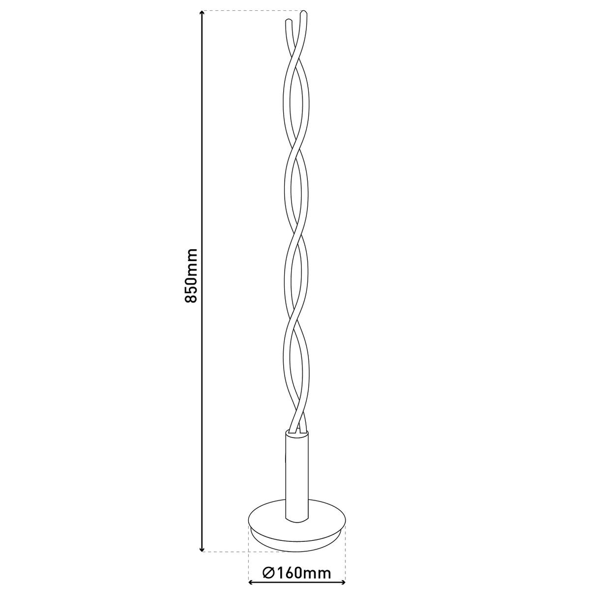 Näve Twist LED Tafellamp 85cm Dimbaar