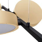 Led hanglamp Tessa amandel 150x110cm