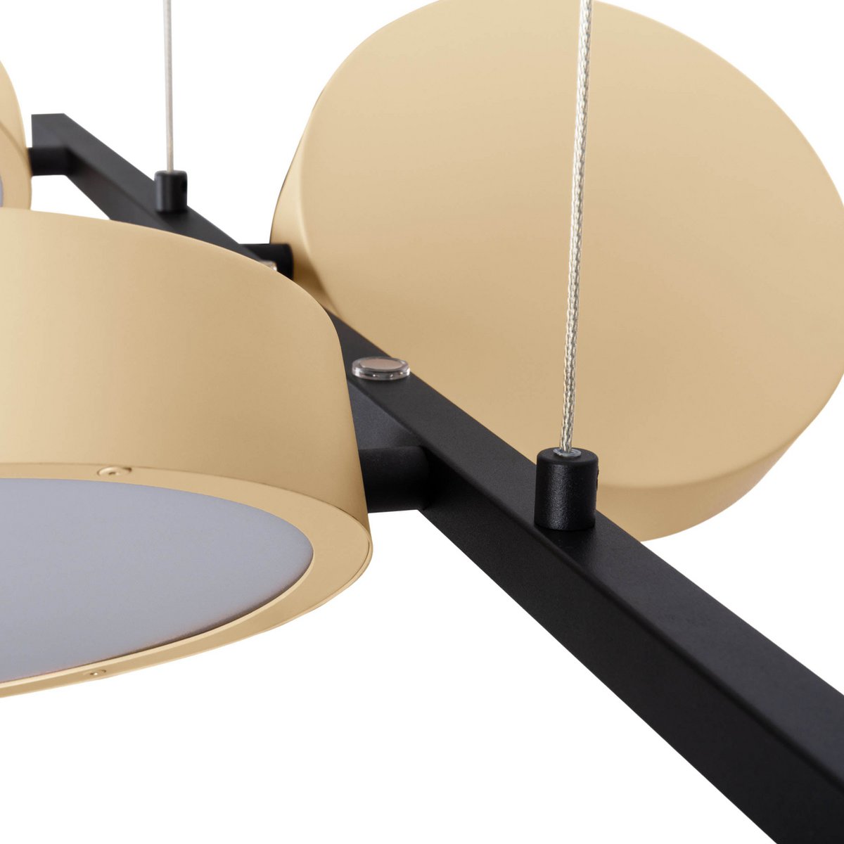 Led hanglamp Tessa amandel 150x110cm