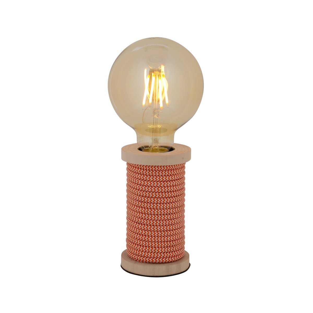 Näve Tafellamp 12cm Oranje-Wit E27