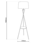 Näve Staande Lamp Tora Tafellamp Roestkleur 158cm