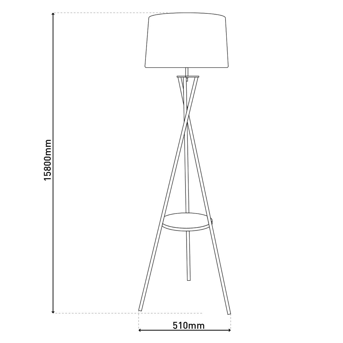 Näve Staande Lamp Tora Tafellamp Roestkleur 158cm