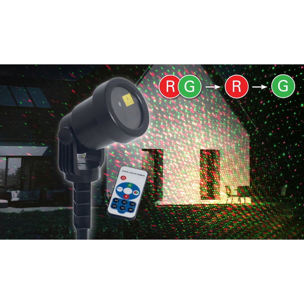Näve Laser Tuinspies - Groen/Rood LED Projector