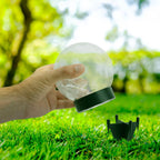 Näve Crackle Solar Tafellamp 3-Set Wit 12cm