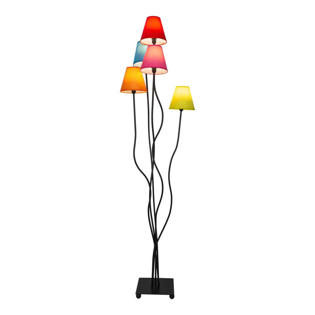 Näve Leuchten Blauwe Vloerlamp 163cm - Design met Paraplubakken