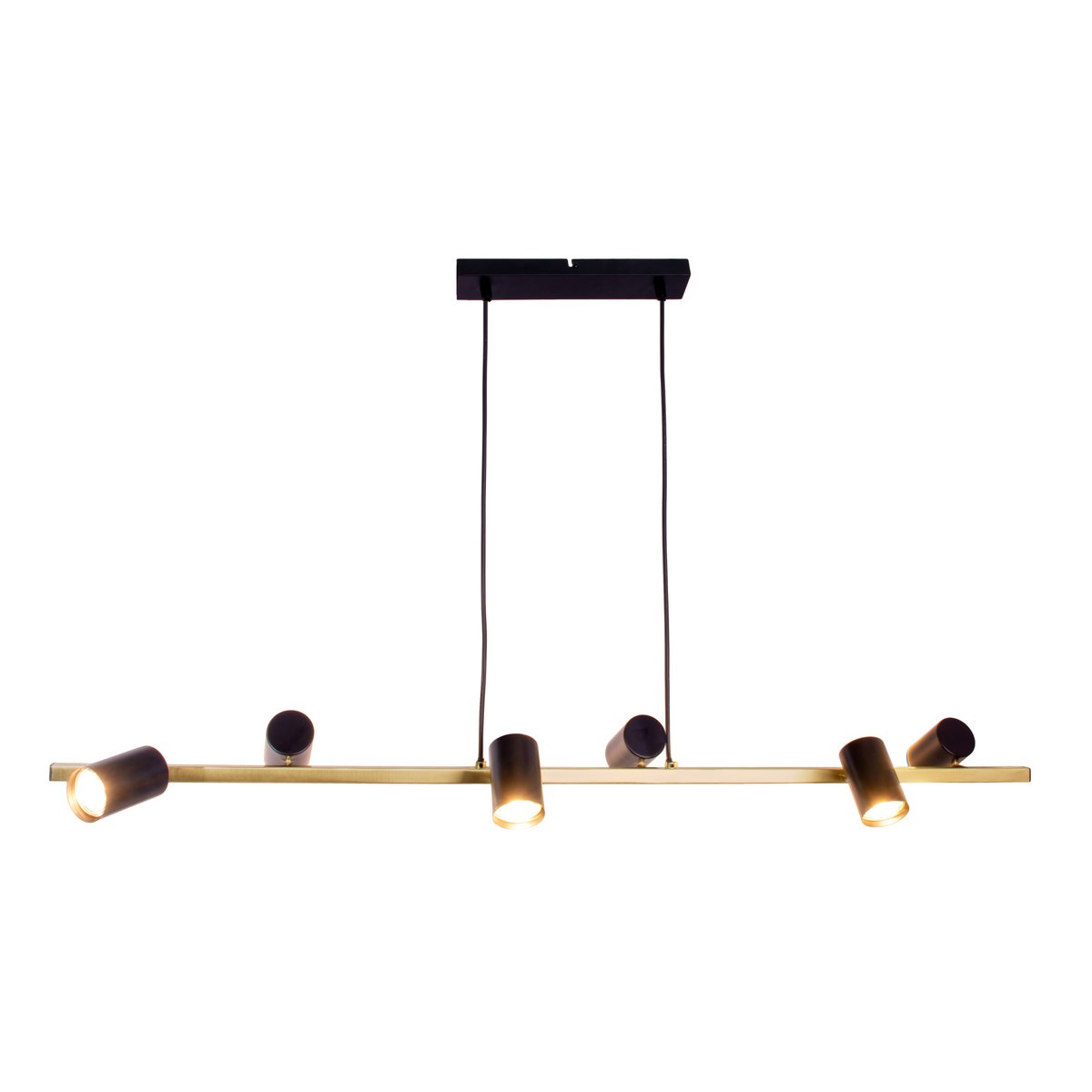 Näve Frida Hanglamp - Zwart/Goud 115cm