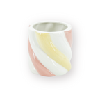 Candylicious Bloempot - Roze/Geel 15,5x15,5x16cm Candy Twist
