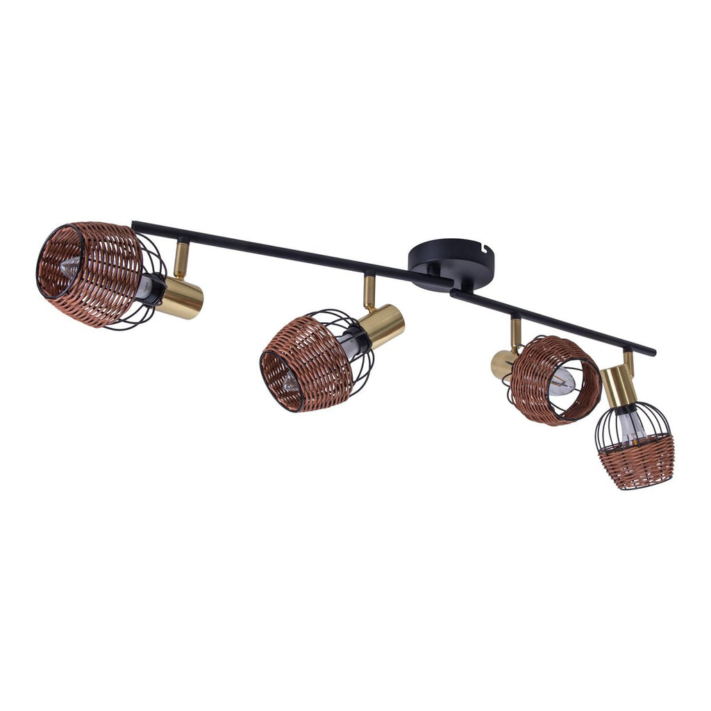 Corbis Plafondlamp - Zwart/Goud 78cm