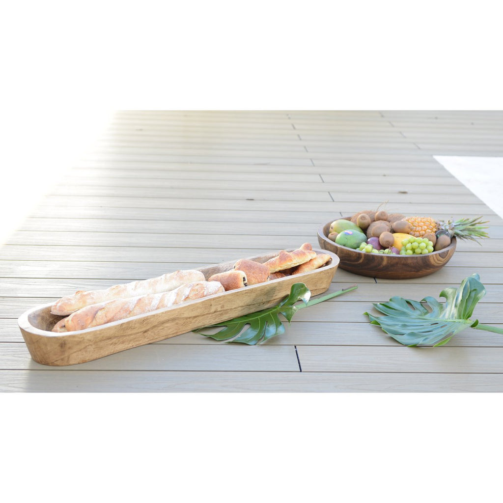 Houten Decoratieve Schaal 100x22x10cm